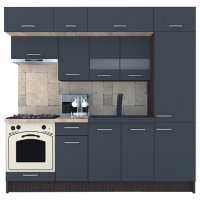 Bucatarie BIGMAR 230 A Wenge / Decor 0164
